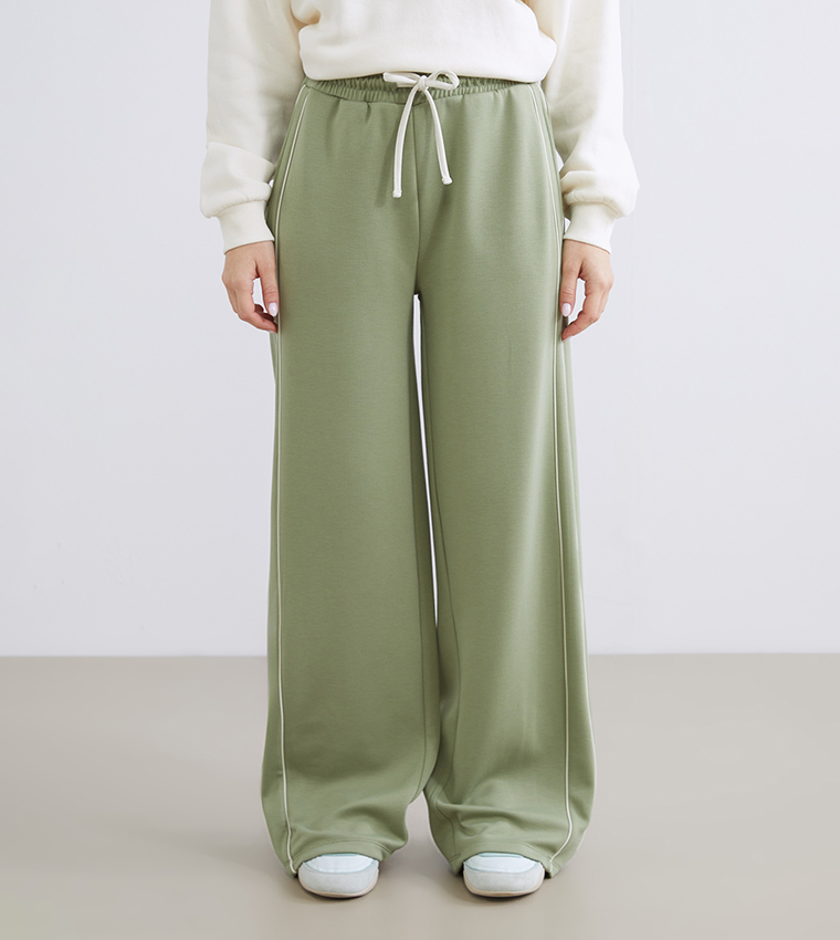 بنطال بيجاما بخصر قابل للربط