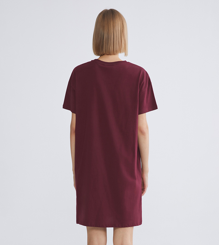 Bear Teddy Printed Mini Nightdress