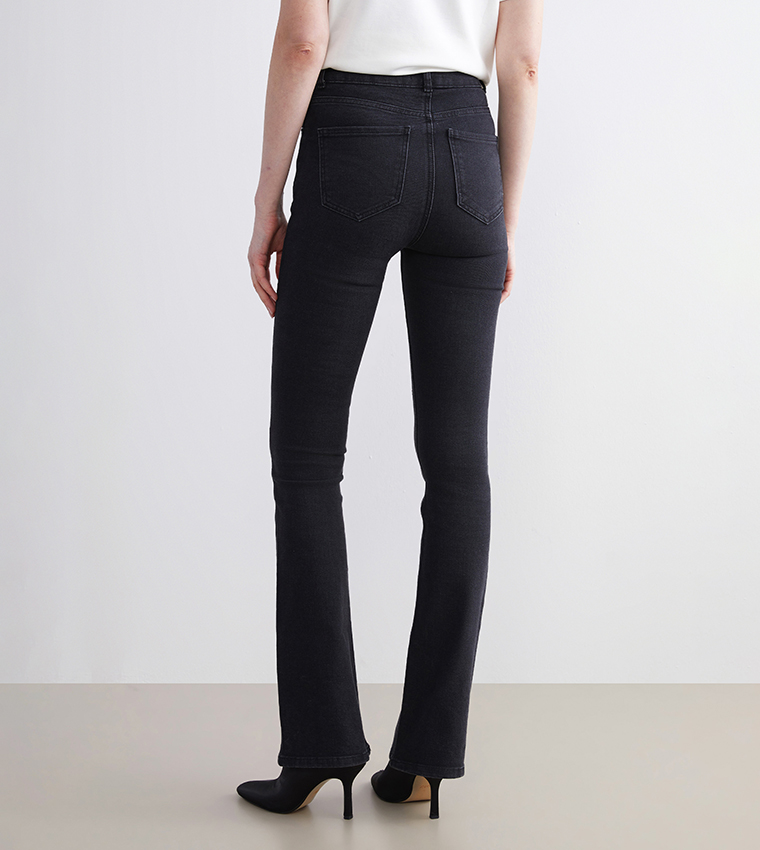 Washed High Waist Flared Jeans