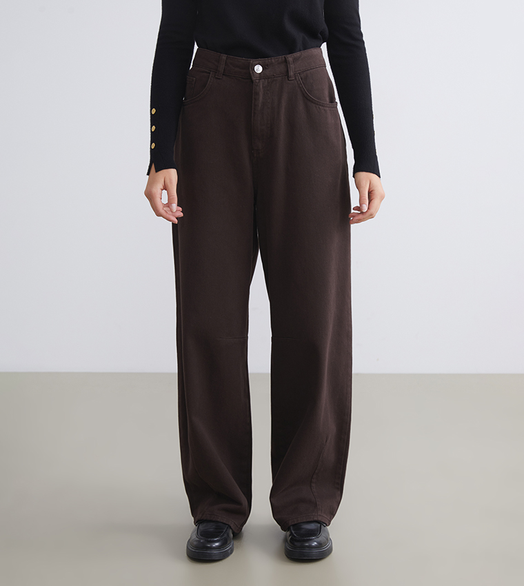 Faded High-Rise Baggy Jeans