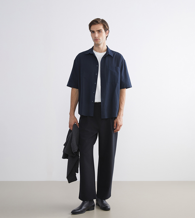 بنطلون رجالي مريح سادة 