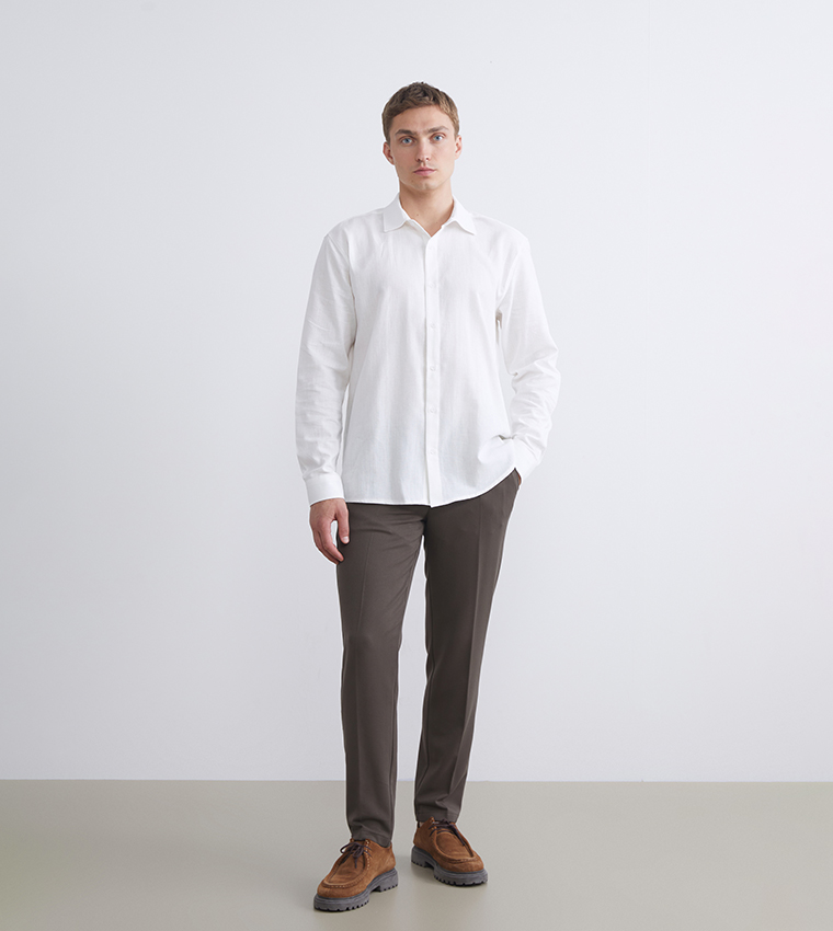 قميص دوبي كم طويل 