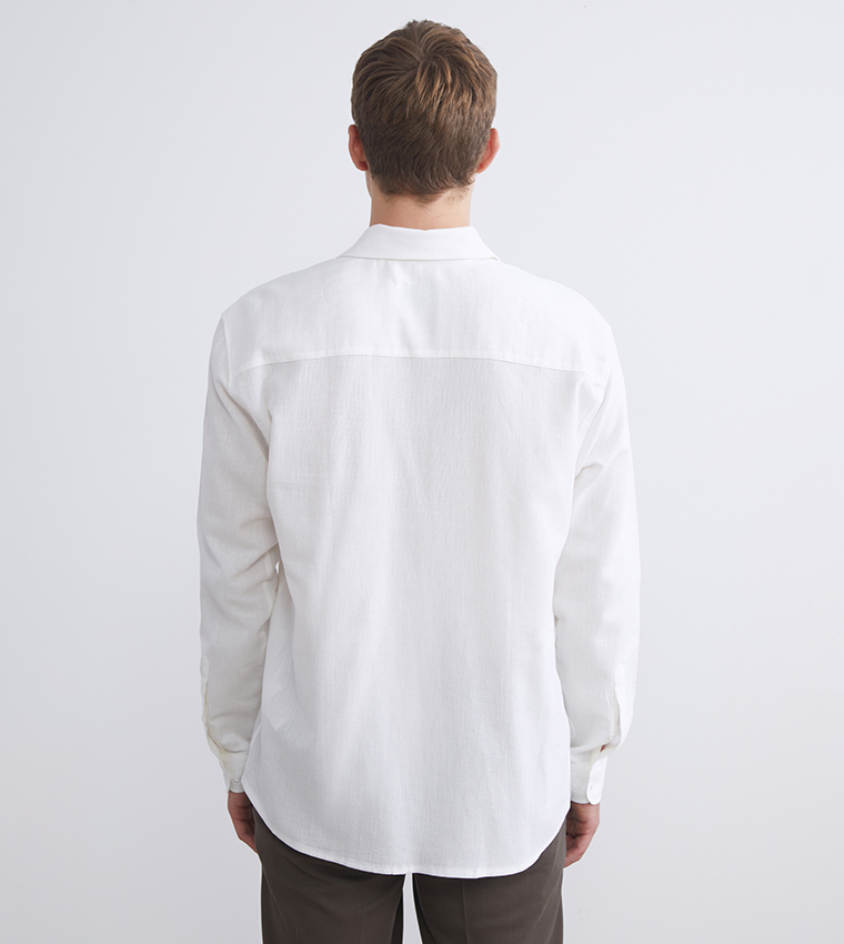 قميص دوبي كم طويل 