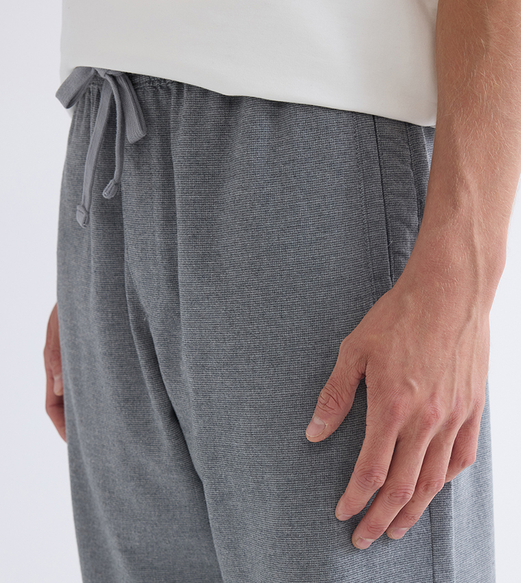 Solid Woven Relaxed Fit Trousers
