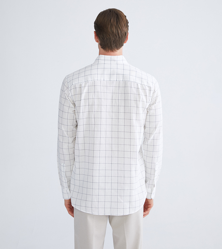 Plaid Regular Fit Long Sleeves Shirt