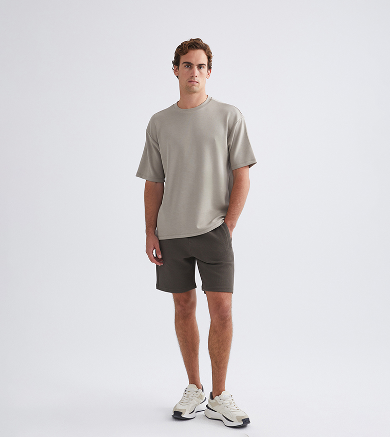 Drawstring Waist Casual Shorts
