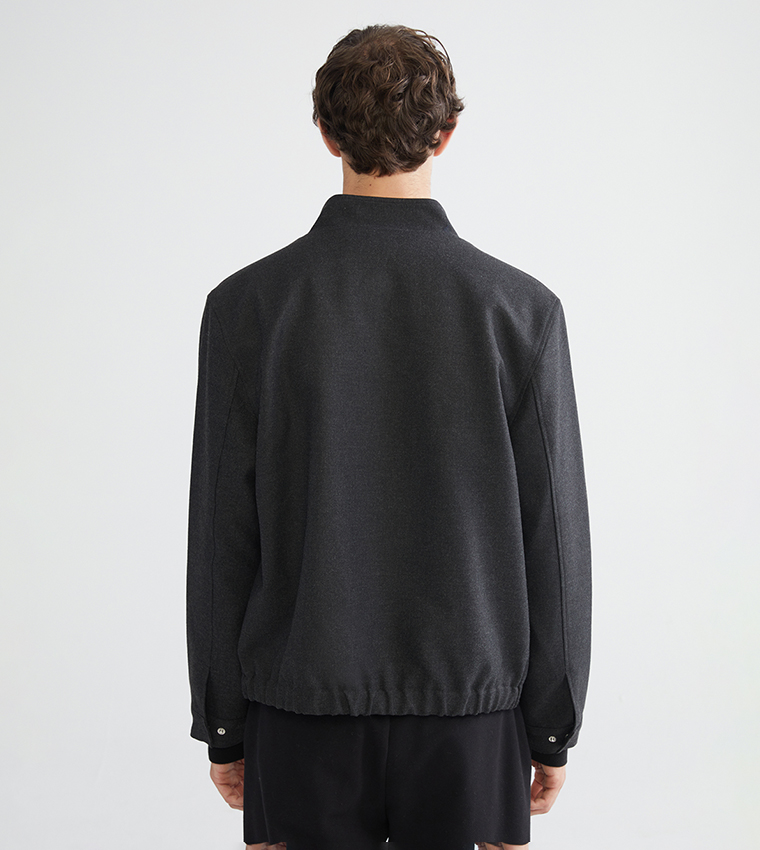 Zippered Long Sleeves Jacket