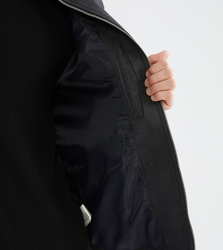 Zippered Long Sleeves Jacket