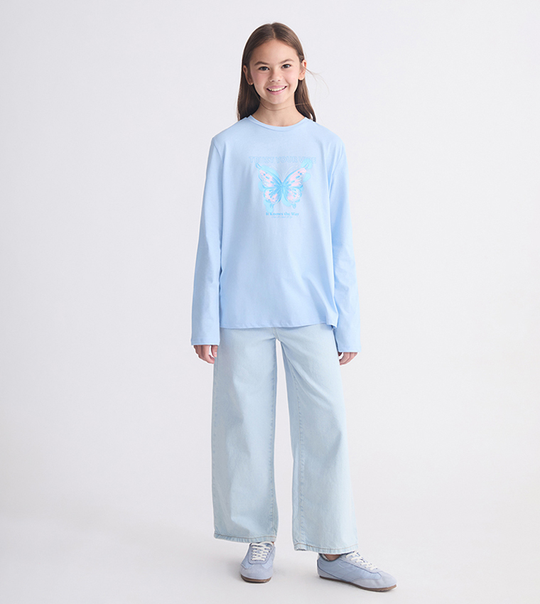 Printed Long Sleeves T-Shirt