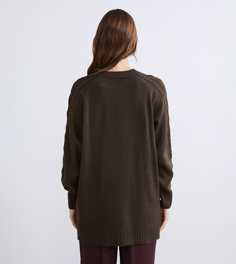 Crew Neck Knit Tunic