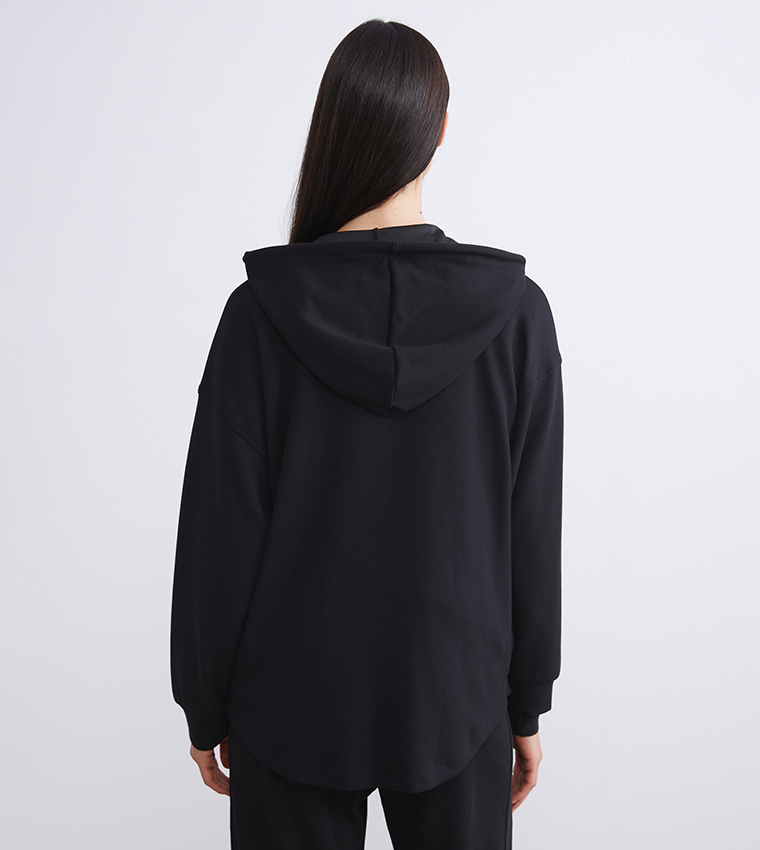 جاكيت بسحاب أوفرسايز بهودي