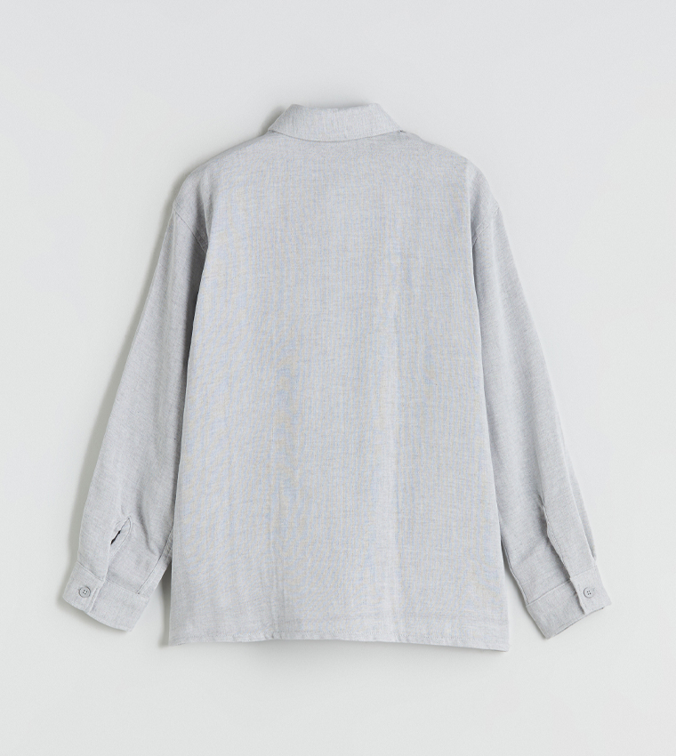 Textured Long Sleeves Shirt
