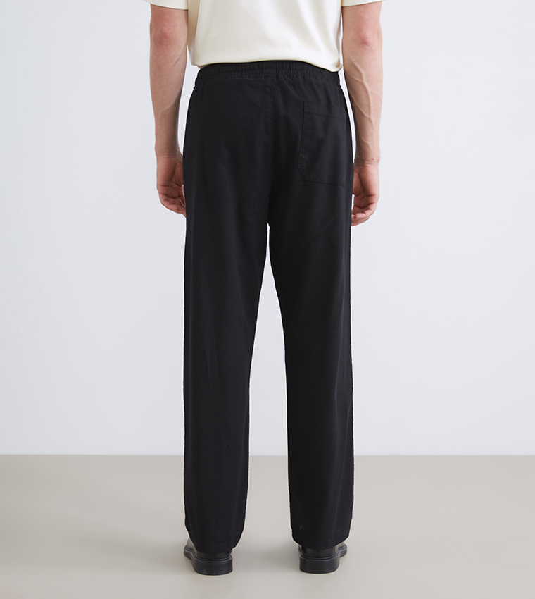Solid Straight Fit Pants