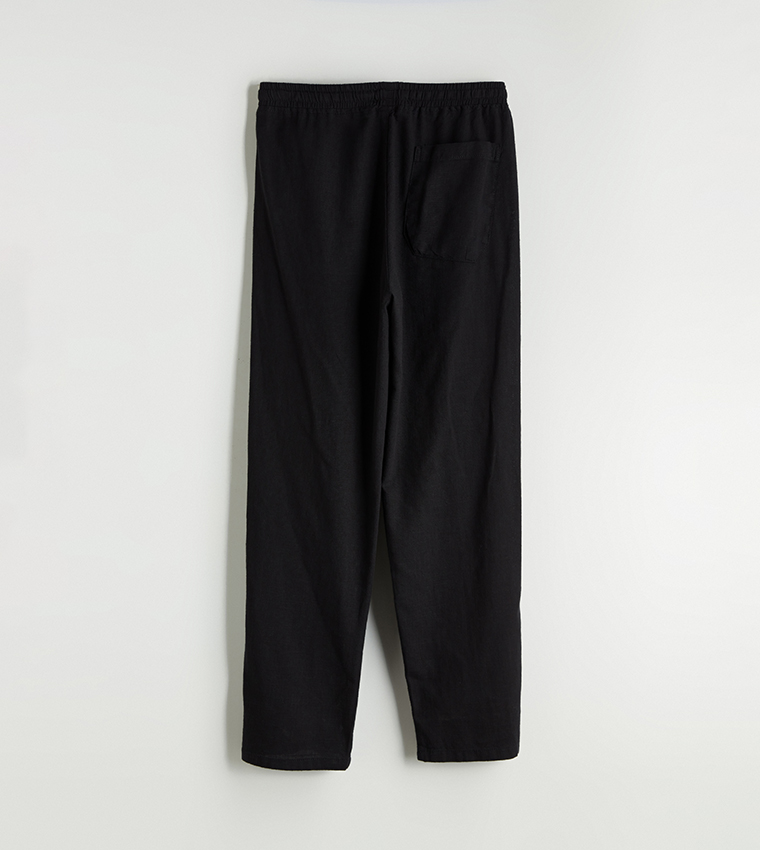 Solid Straight Fit Pants