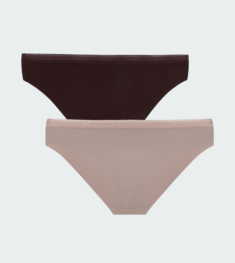 سروال بيكيني سادة - قطعتين 