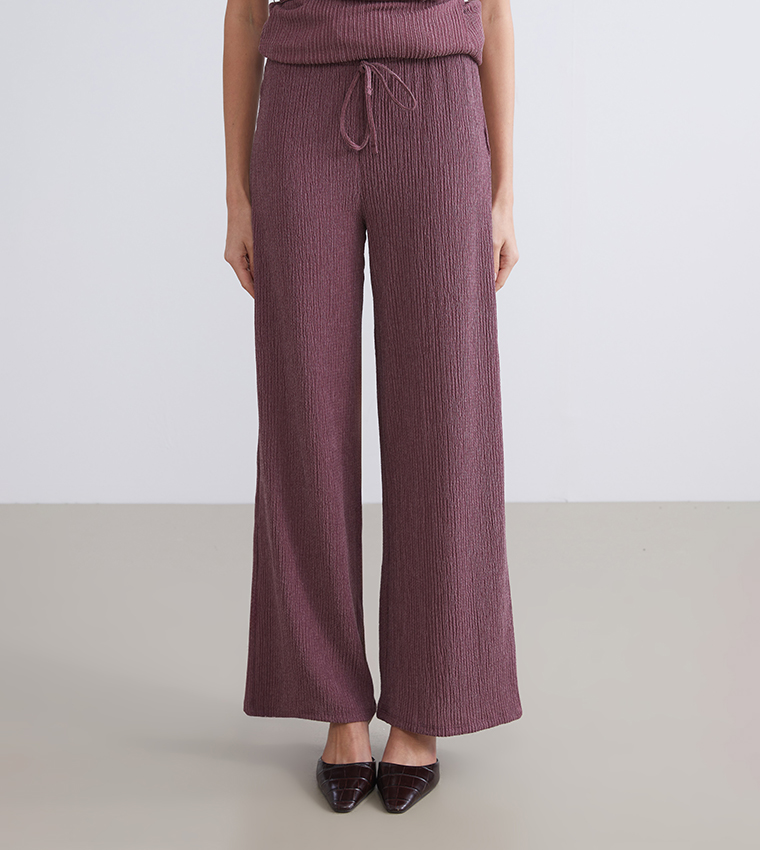 بنطال بخصر مرن 