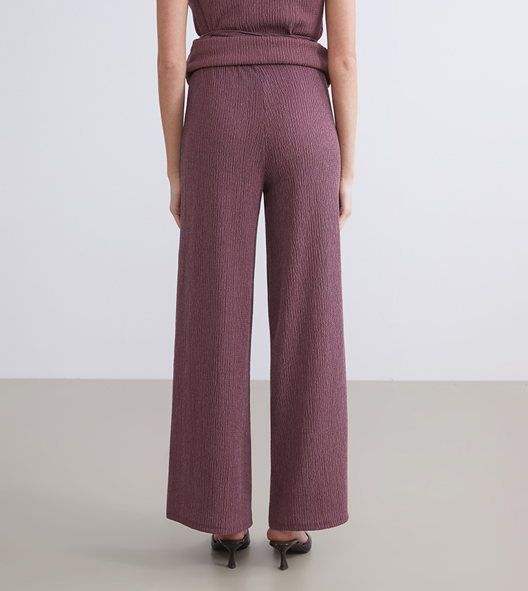 بنطال بخصر مرن 