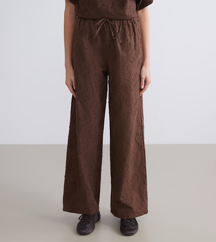 بنطال جاكار بخصر مرن