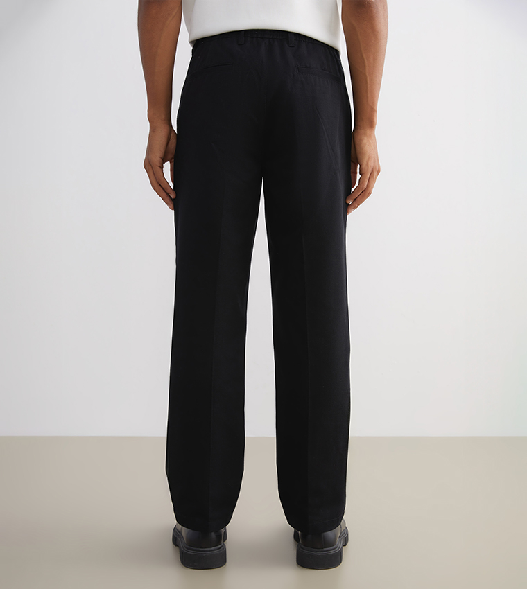 VISION Solid Standard Fit Trousers