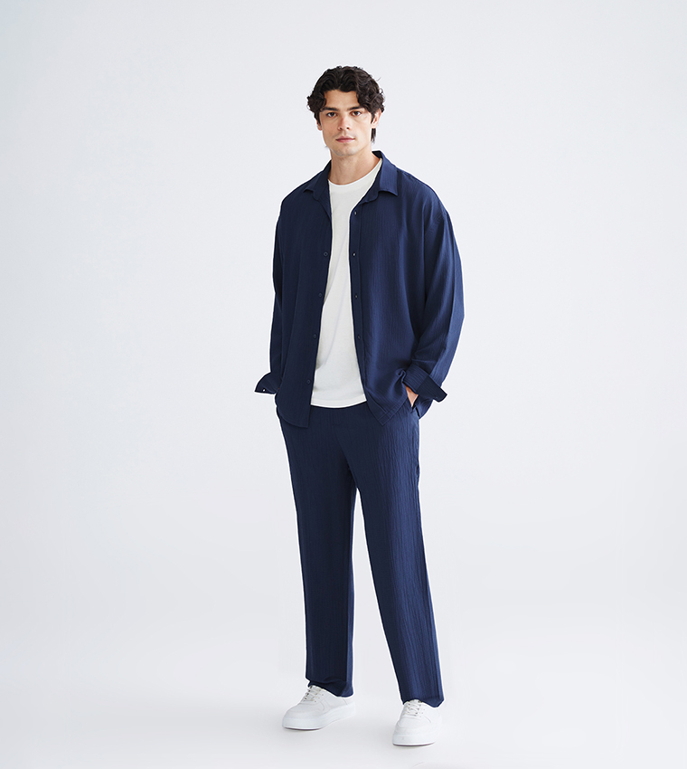 Mid Rise Relaxed Fit Trousers
