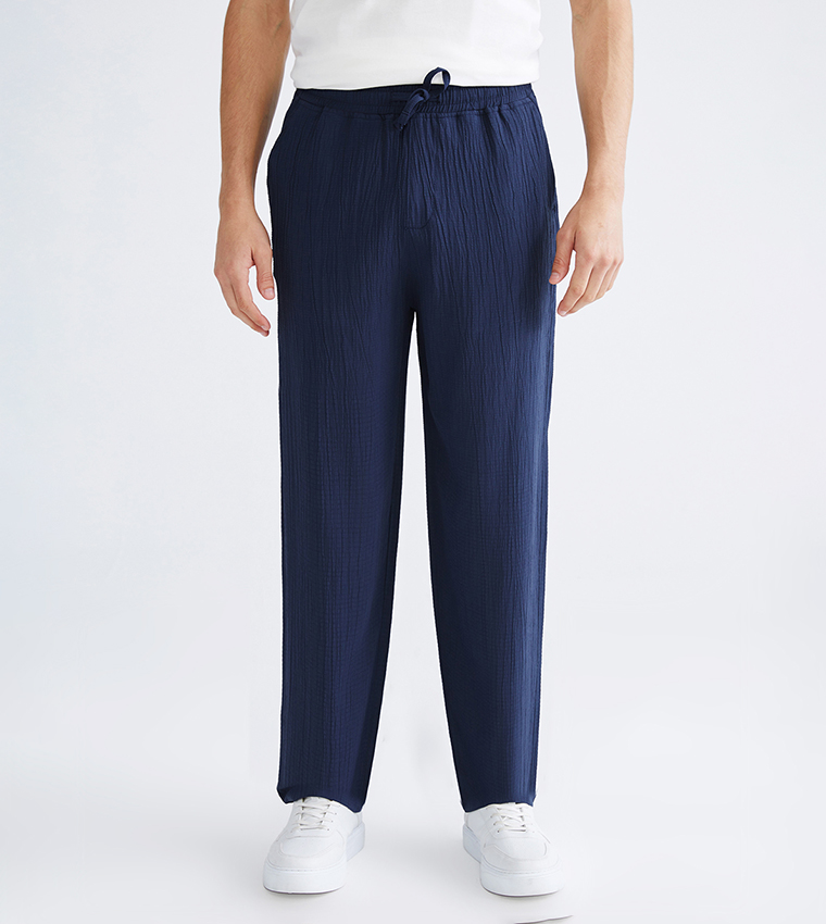 Mid Rise Relaxed Fit Trousers