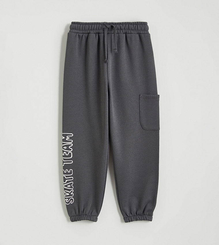 Printed Drawstring Waist Joggers