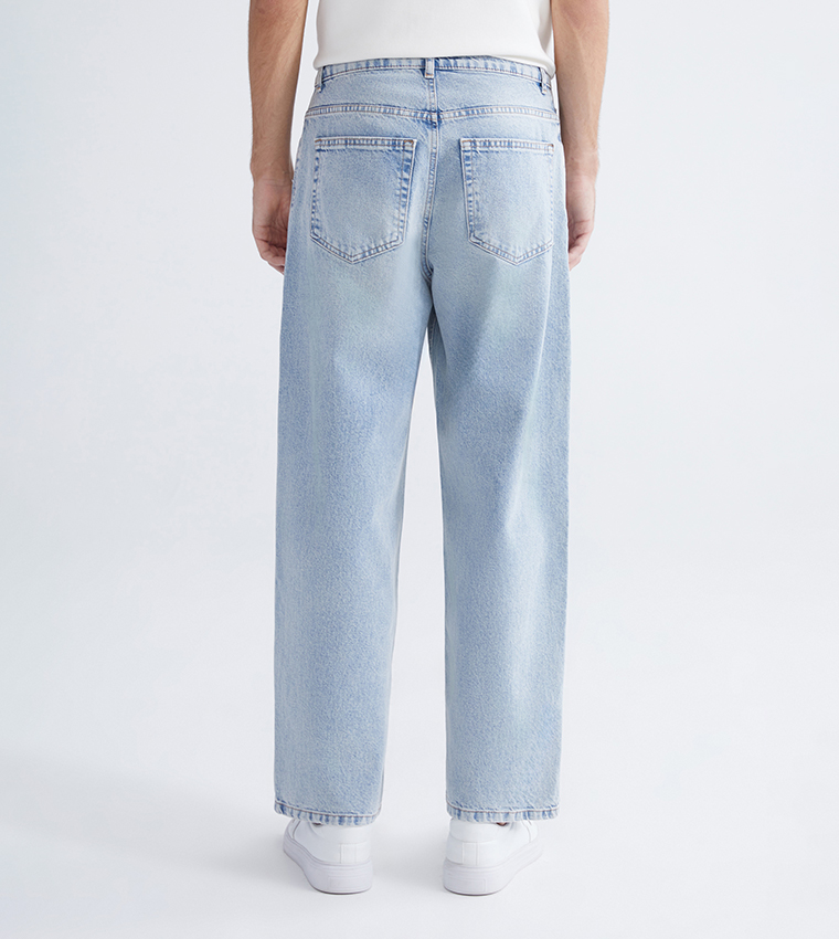 Faded Baggy Fit Jeans