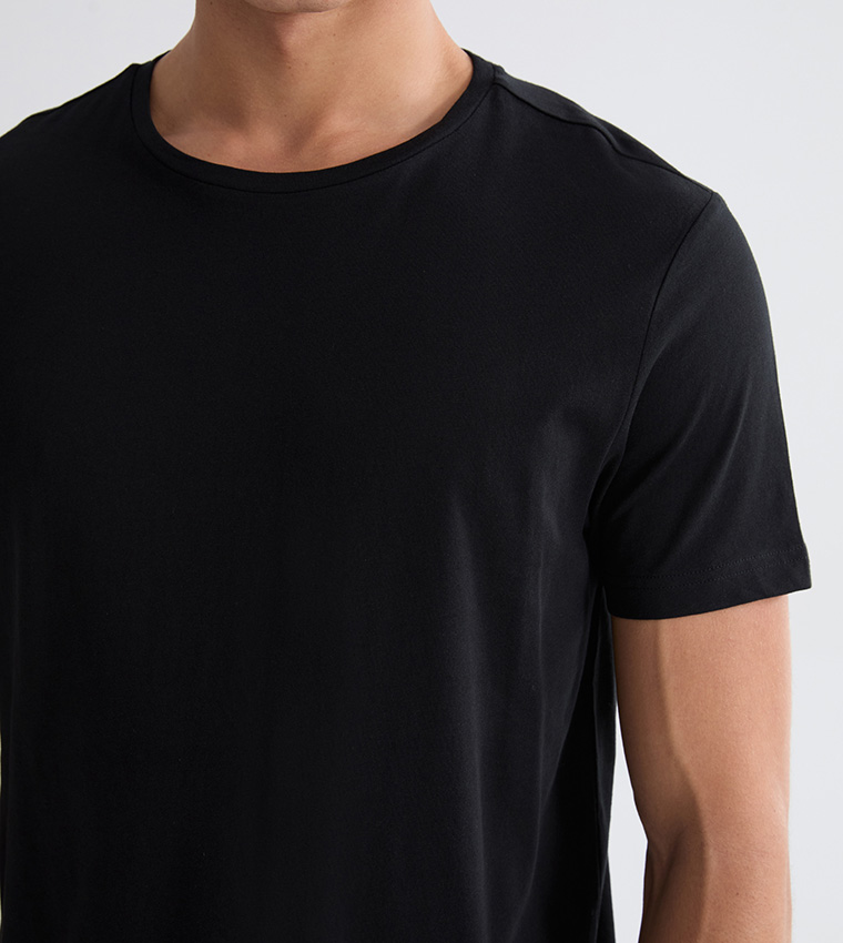 Solid Short Sleeves Casual T-Shirt