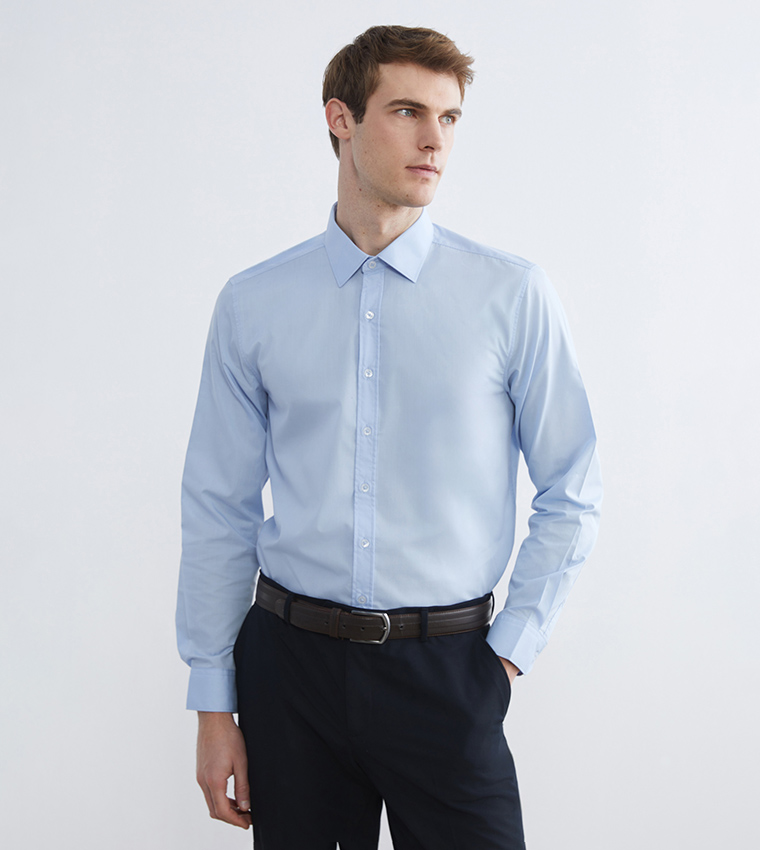 Solid Long Sleeves Formal Shirt