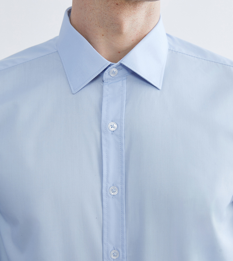 Solid Long Sleeves Formal Shirt