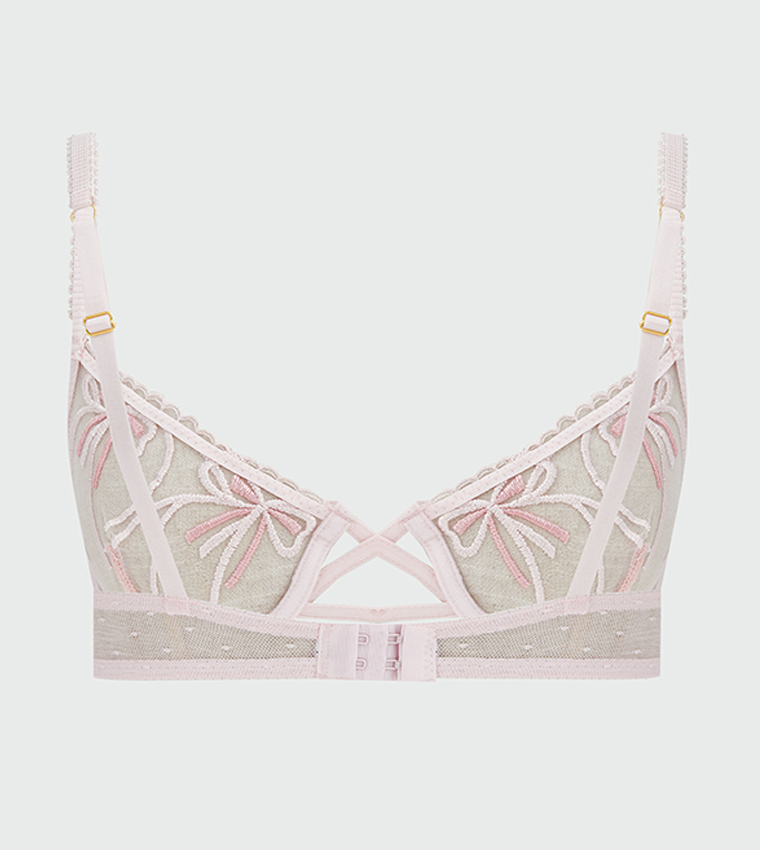 Embroidered Underwired Non-Padded Bra