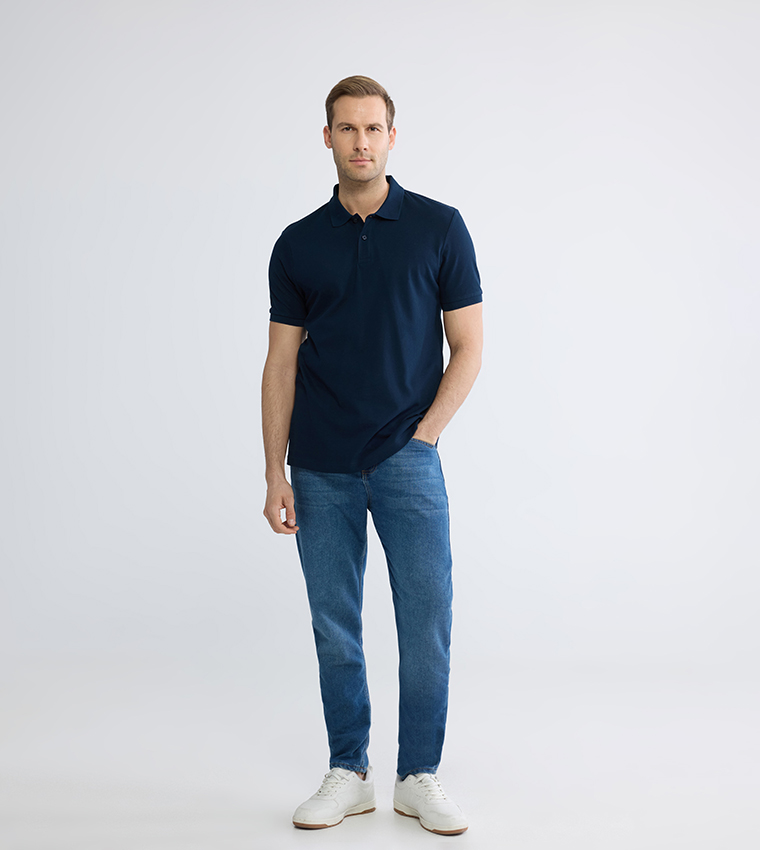Solid Short Sleeves Polo T-Shirt