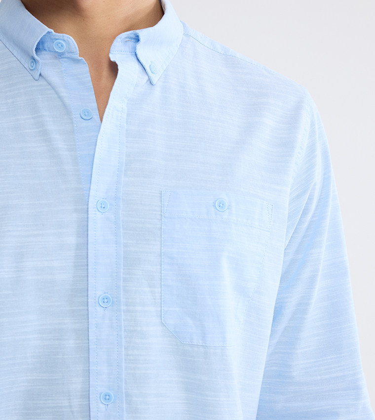 Long Sleeves Regular Fit Poplin Shirt