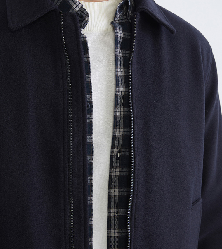 Long Sleeves Regular Fit Coat