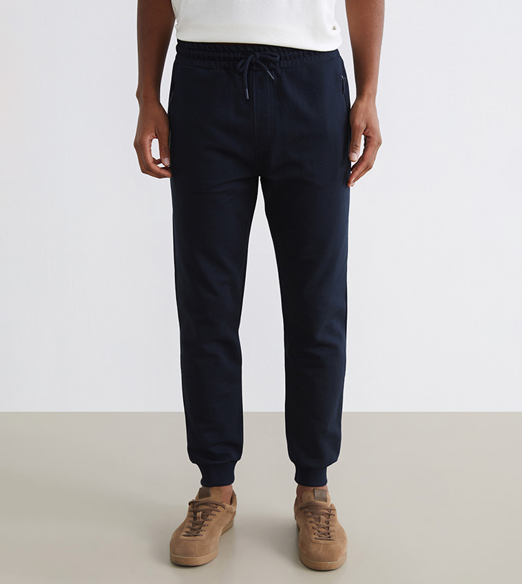 Drawstring Waist Regular Fit Joggers