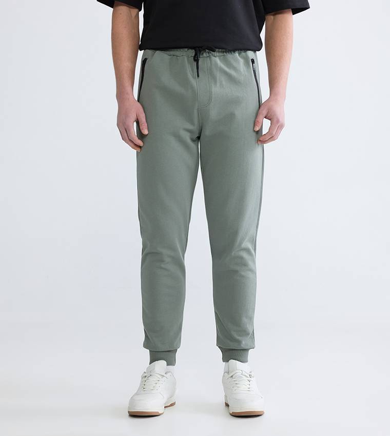 Drawstring Waist Regular Fit Joggers