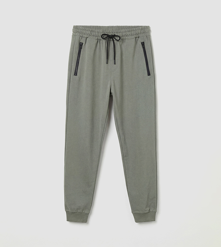 Drawstring Waist Regular Fit Joggers