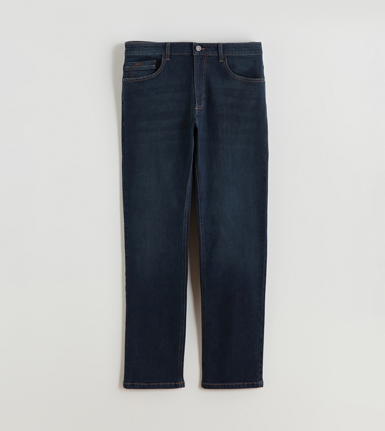 779 Washed Mid Rise Straight Fit Jeans