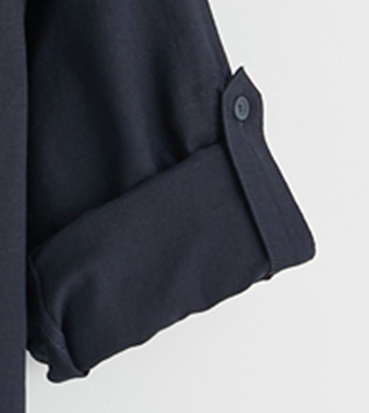 Long Sleeves Regular Fit Linen Blend Shirt