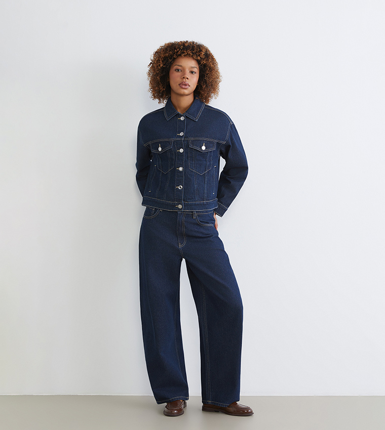 بنطلون جينز نسائي مغسول