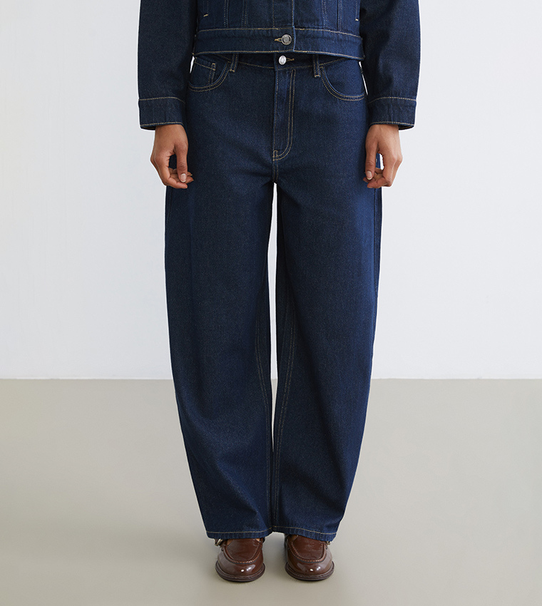 بنطلون جينز نسائي مغسول