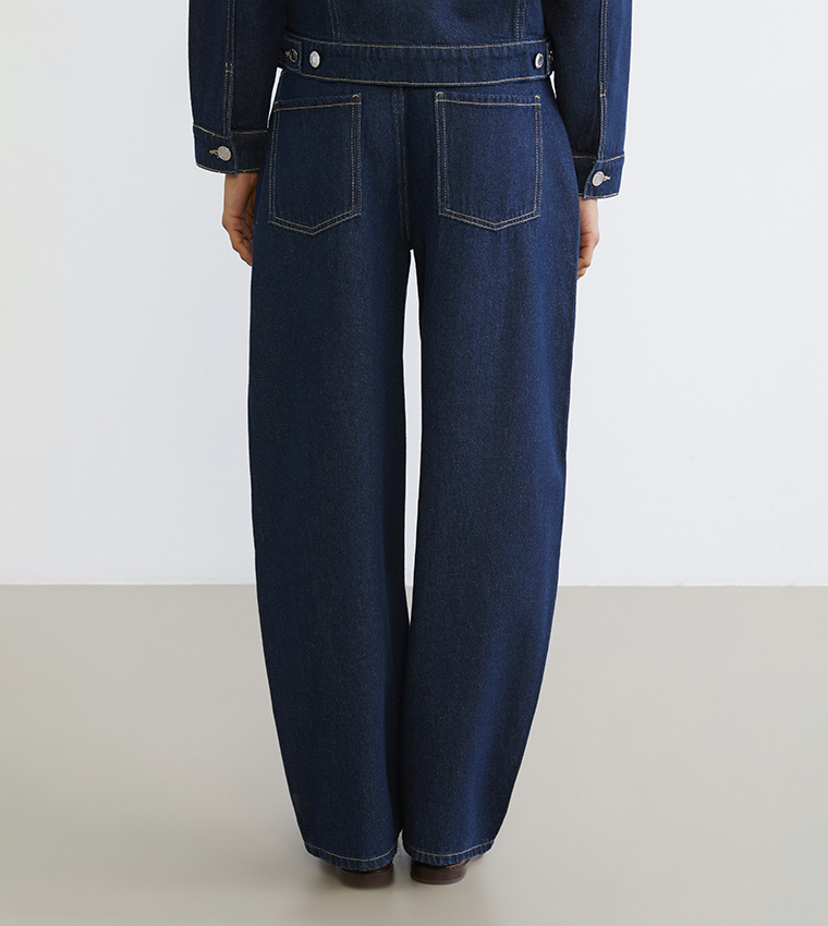 بنطلون جينز نسائي مغسول