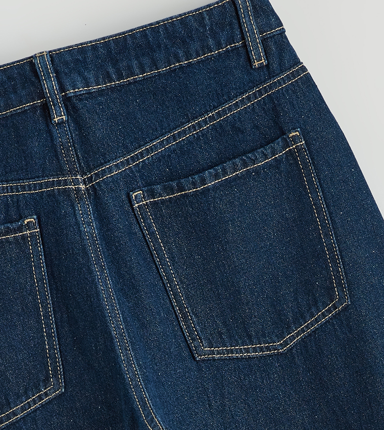 بنطلون جينز نسائي مغسول