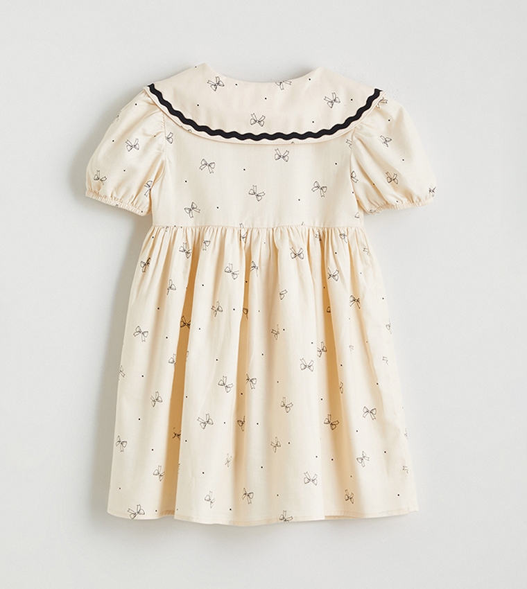 Printed Peter Pan Collar Dress