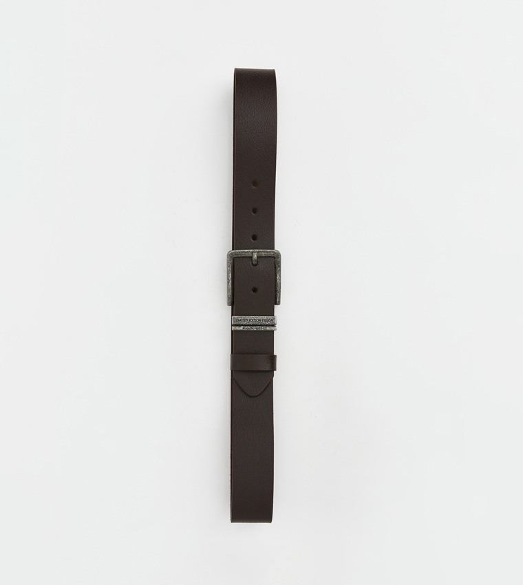Genuine Leather Buckle Closure Belt