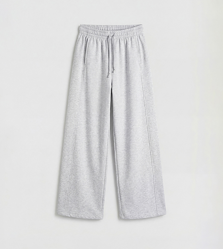 بنطلون رياضي سادة برباط على الخصر