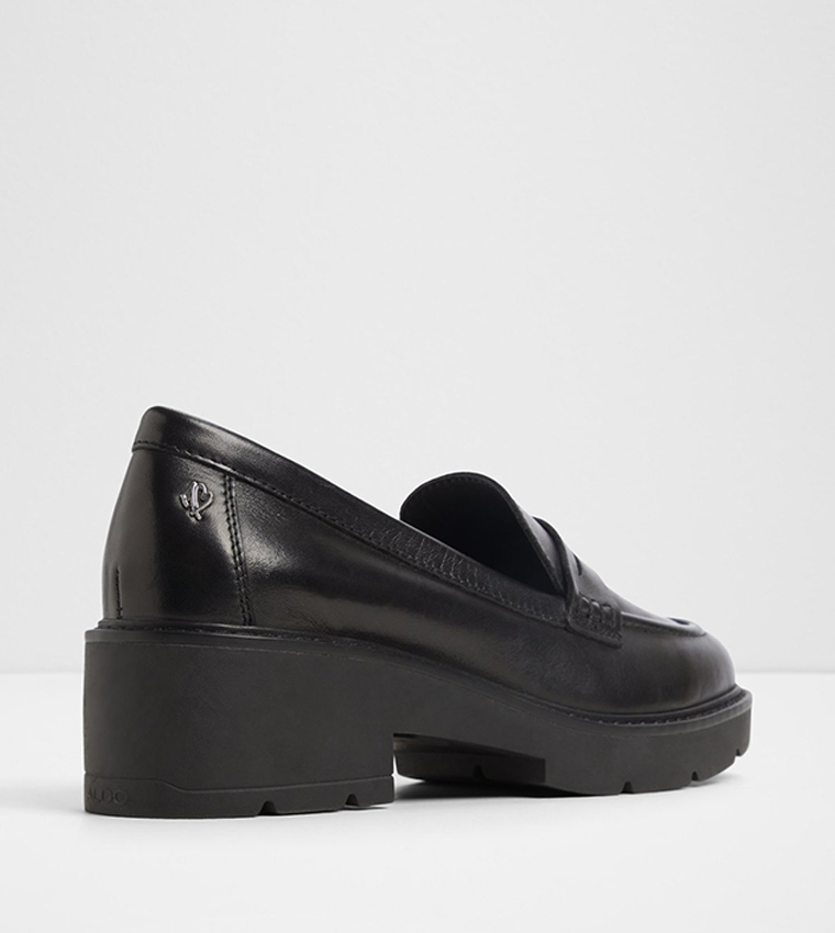 LAELDAR-IN Textured Penny Loafers