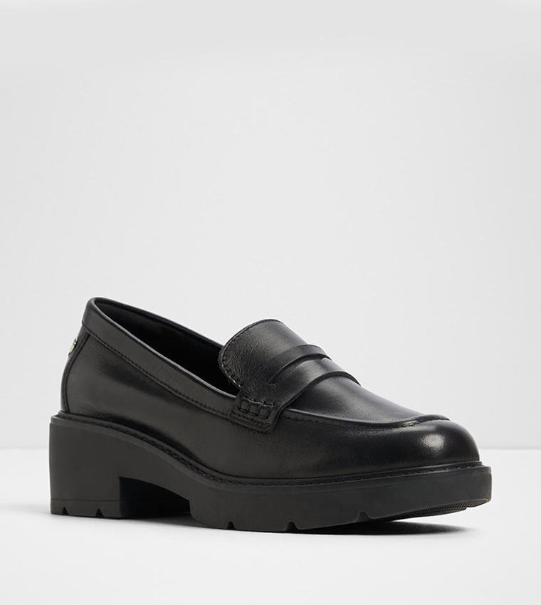 LAELDAR-IN Textured Penny Loafers