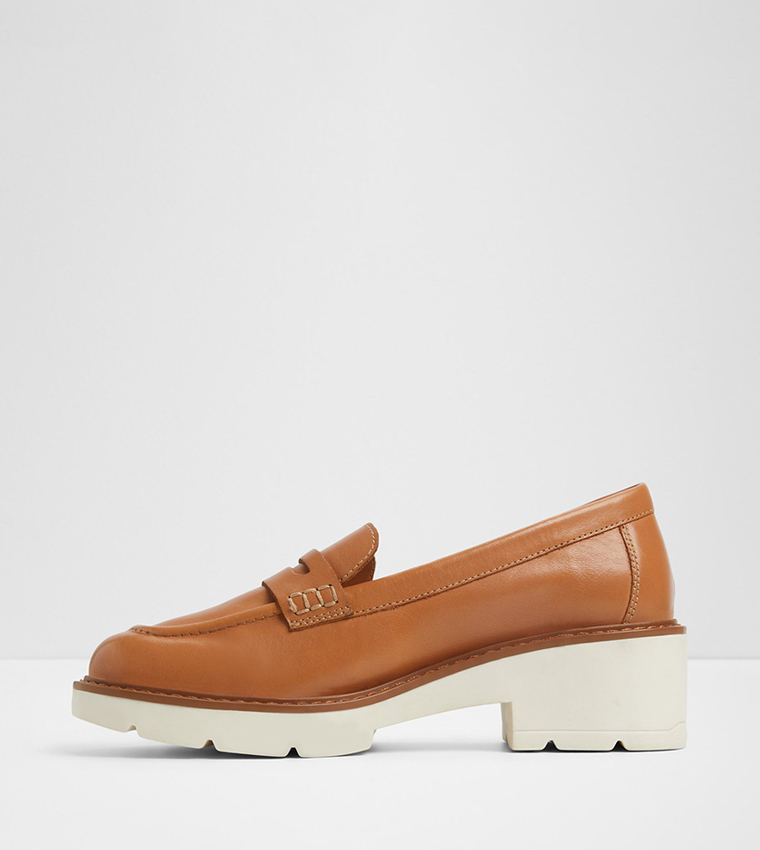 LAELDAR-IN Textured Penny Loafers