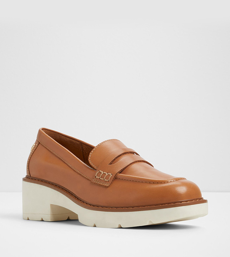 LAELDAR-IN Textured Penny Loafers
